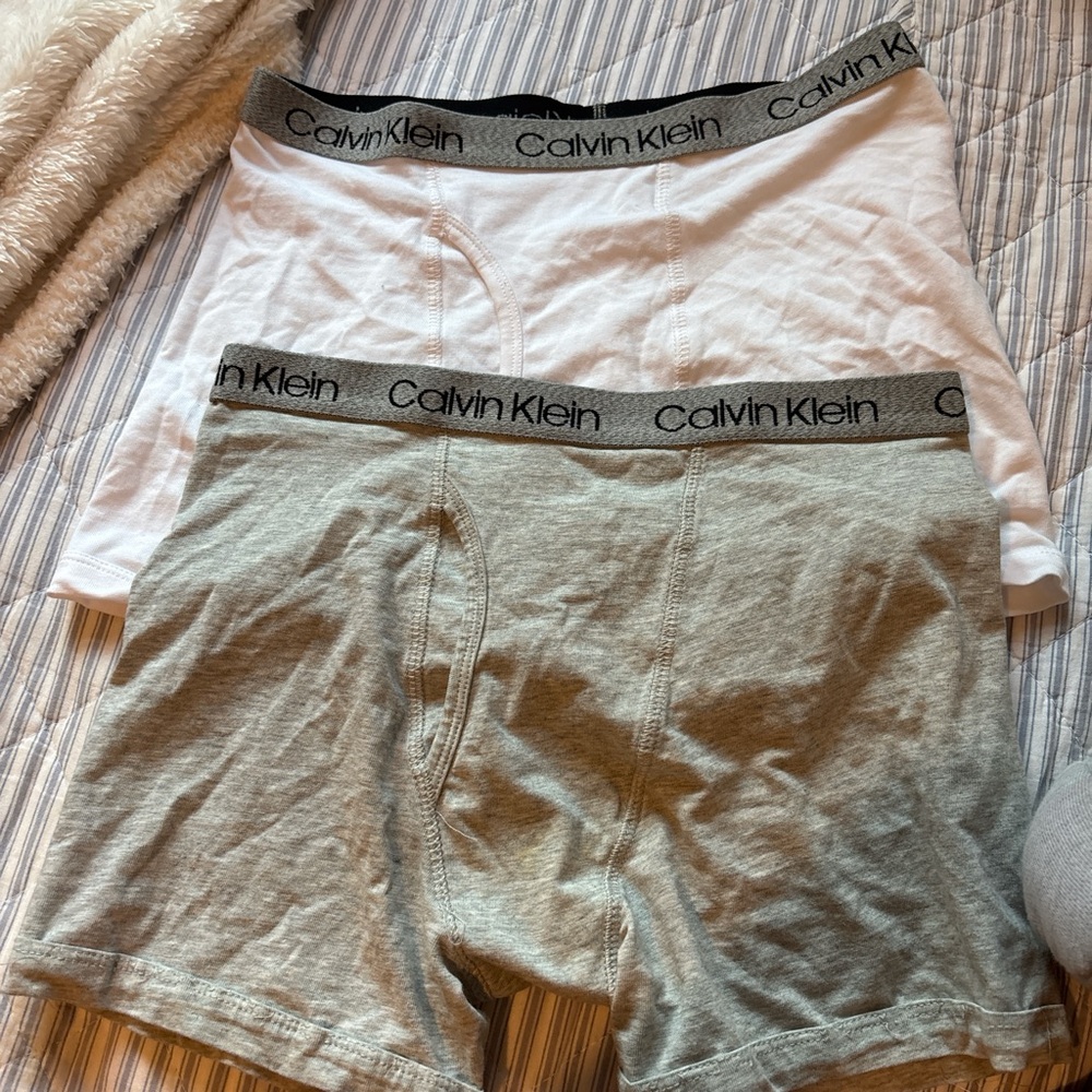 Calvin Klein Boxer Briefs - White and Gray